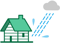 カバー工法は雨にも強い。